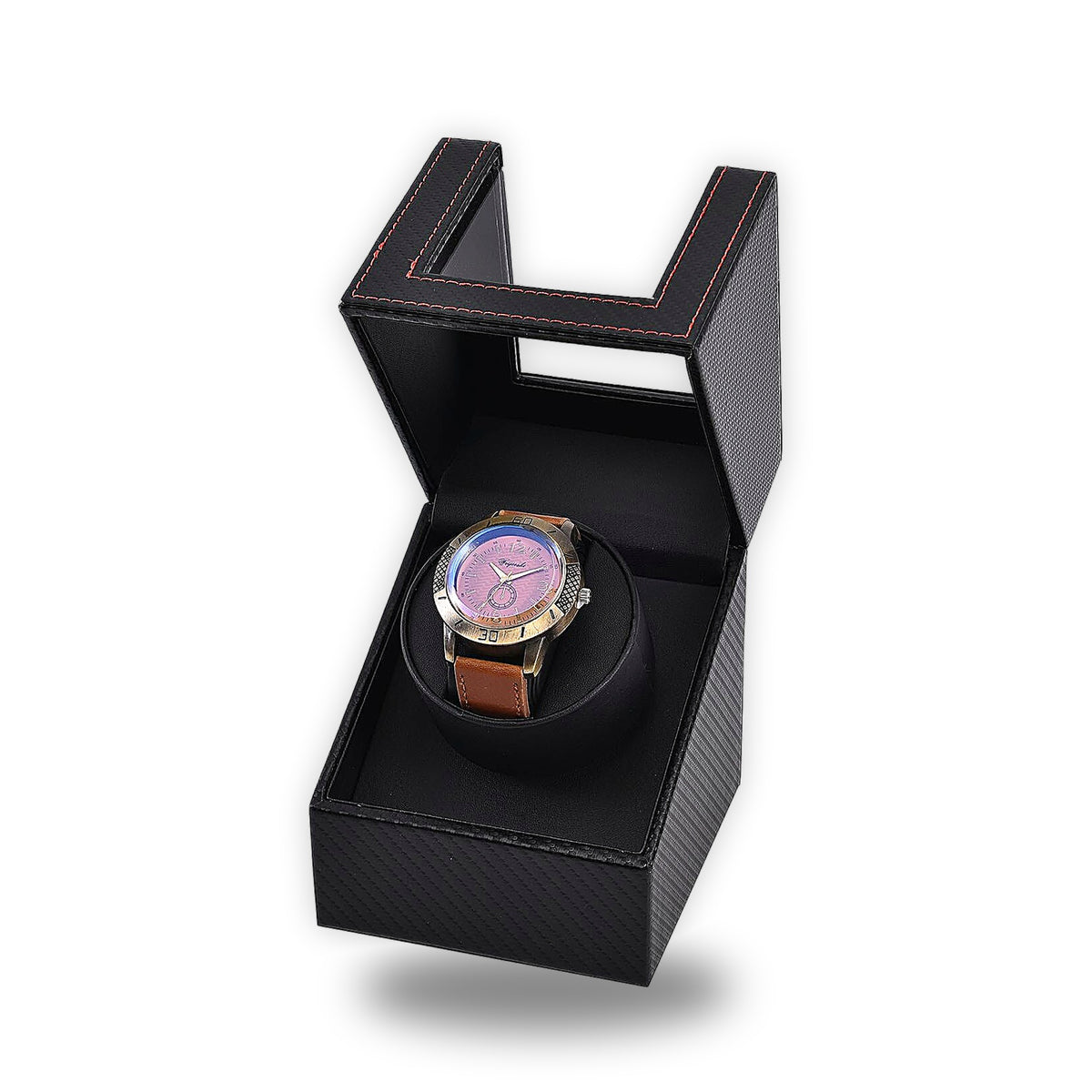 L'Édition Carbone | Remontoir 1 montre automatique, finition aspect carbone