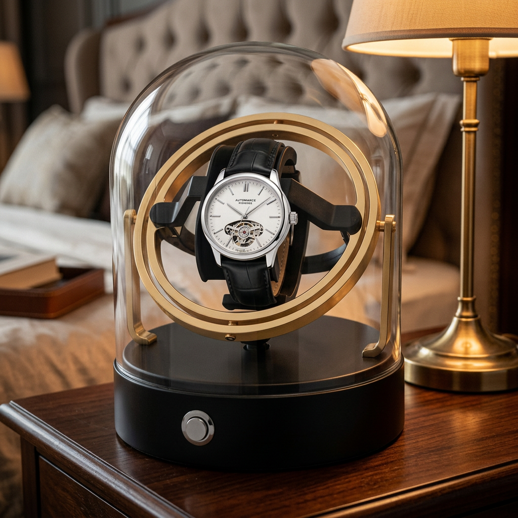 L'Orbe Céleste | Remontoir 1 montre automatique sous dôme de verre, rotation 360°